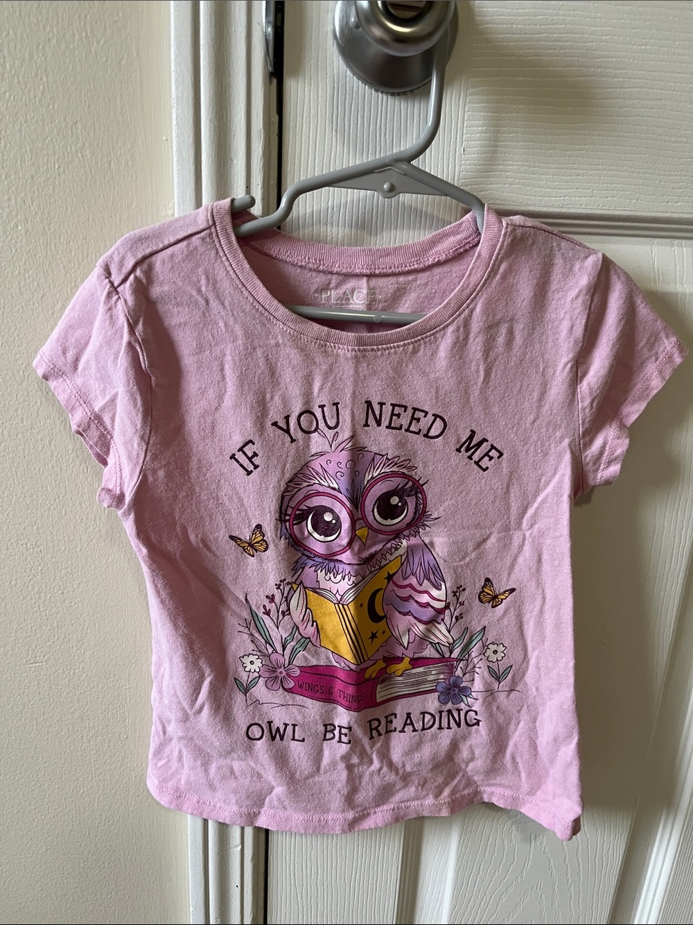 Place Pink Short Sleeve Owl Graphic Tee